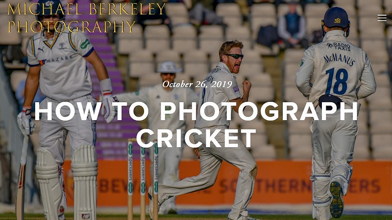 how to photography cricket